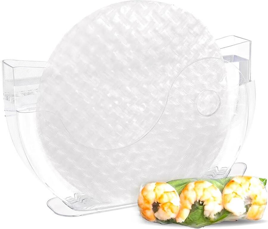 Rijstpapier en loempia wrappers voor waterkom houder zomer rol waterkom Water Bowl voor het maken van verse loempia's (rijstpapier niet inbegrepen)