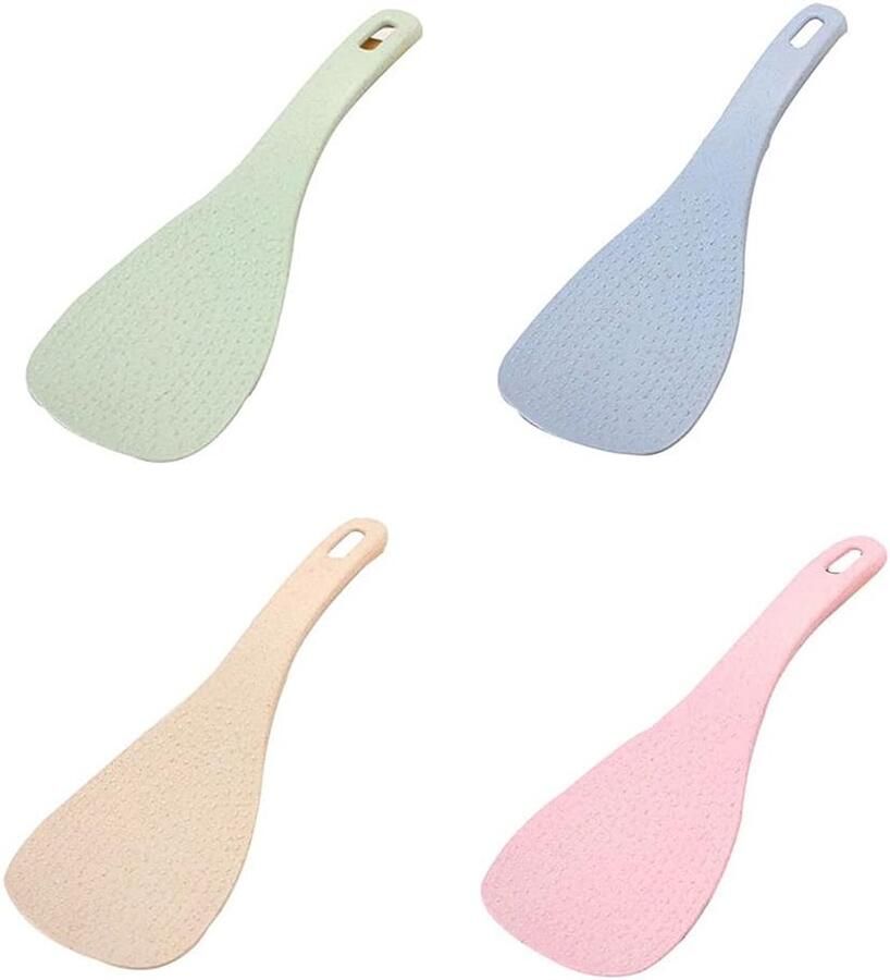 Rijstschep Keuken Rijstlepel Kookgerei Makkelijk Scheppen Non-stick Materiaal 19.2 x 6 cm Meerdere Kleuren