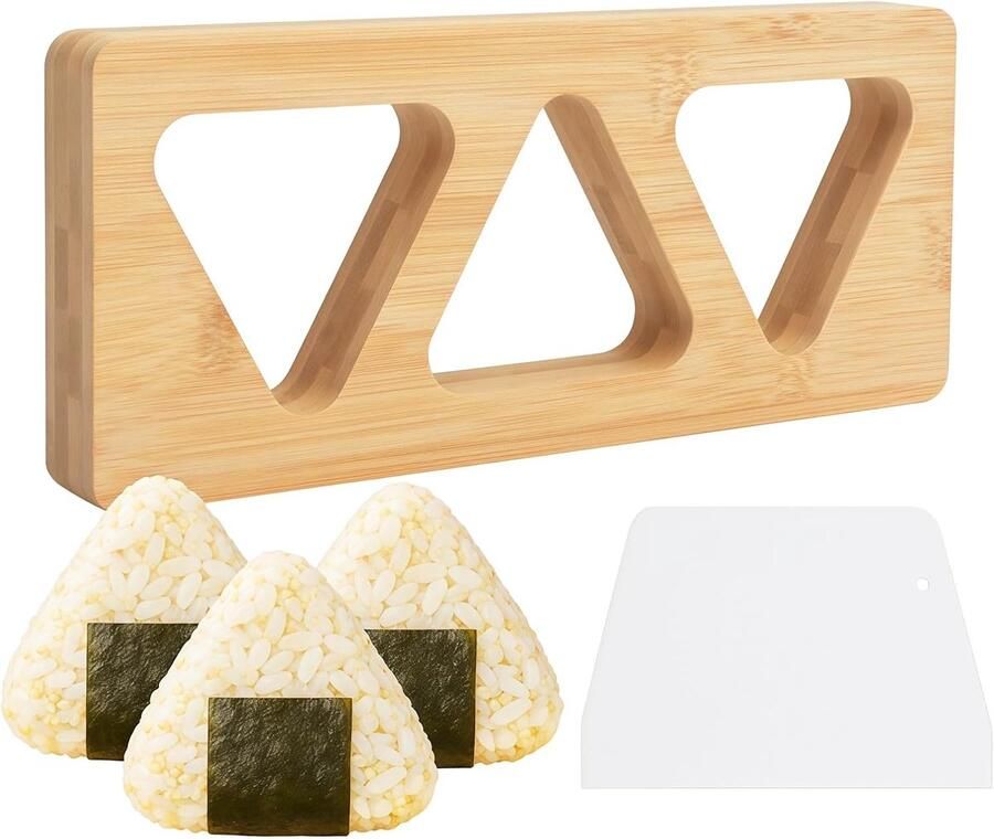 Rijstvorm Set Sushi Ball Maker Bento Lunch Maken Natuurlijk Hout Klein Groot Bruin