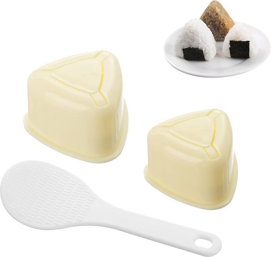 Rijstvorm Set voor Driehoekige Onigiri en Sushi Maken met Lepel