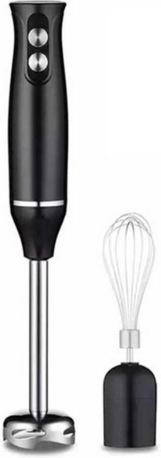 RM Store 4-in-1-mixerset Staafmixer Elektrische blender Handmixer Groentevleesmolen Roestvrij staal Multifunctioneel Inclusief accessoires 500 W Zwart 6 x 6 x 36 cm