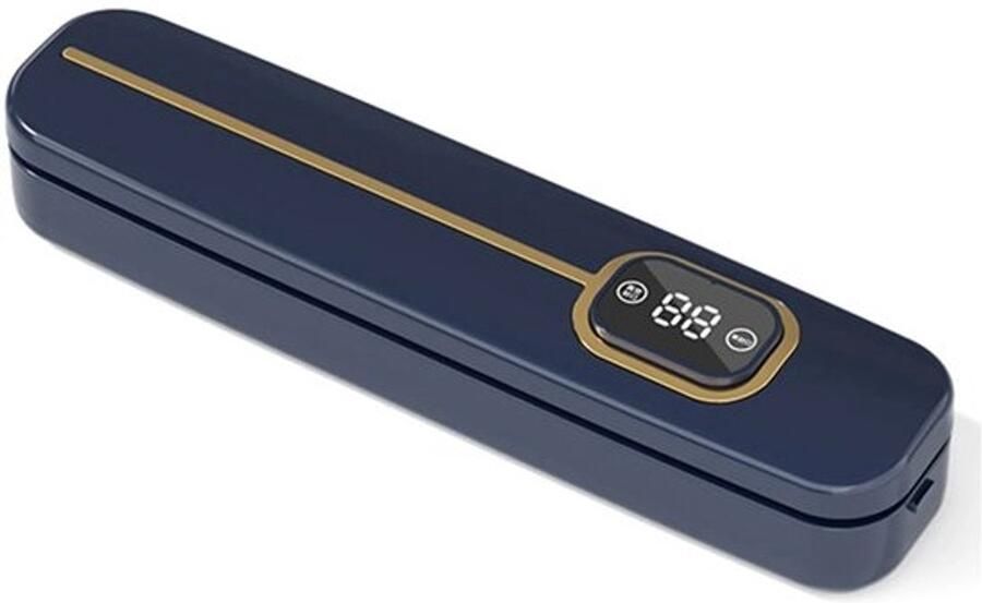 RM Store Automatische vacuümsealer Draagbare voedselverpakker Keukenbenodigdheden Donkerblauw 33 x 7.5 x 6 cm