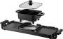 RM Store Gourmetstel Grill & Bakplaat 2 In 1 Elektrische Grill Afneembare Hot Pot Anti Aanbak 8 Personen 2400 W 30 x 10 x 7.5 cm - Thumbnail 2