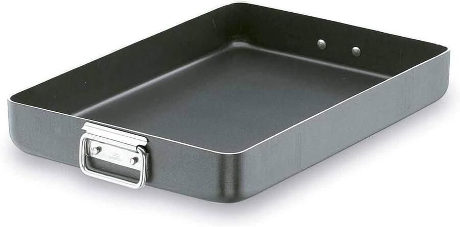 Robuuste Rotisserie Aluminium Bakplaat Oven Gerechten Bereiden Hoge Temperatuur Bestendig 50 cm Zwart
