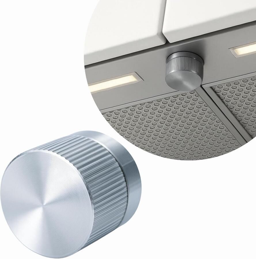 Robuuste vervangende draaiknop voor afzuigkap met metaallook en antislip