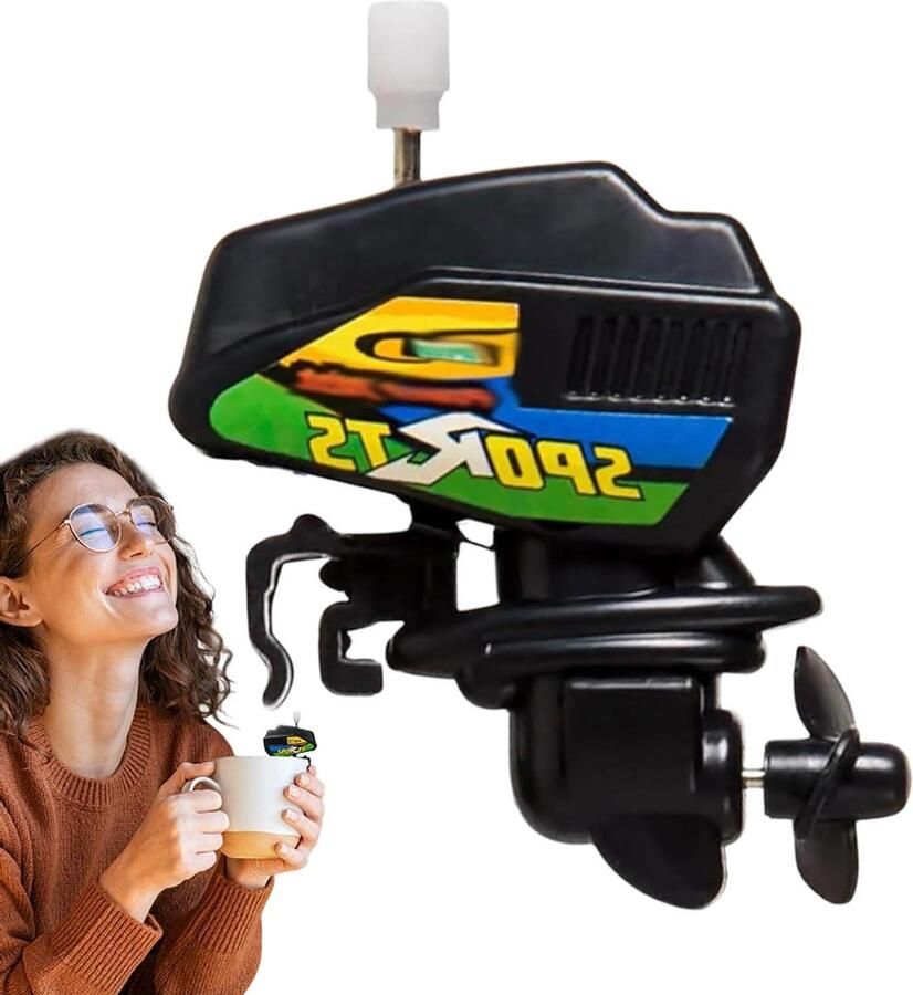 Roerapparaat Boot Drankmenger Cocktailroerder Dranken Mengen Efficiënte Propellertechnologie 6.5 cm Zilver