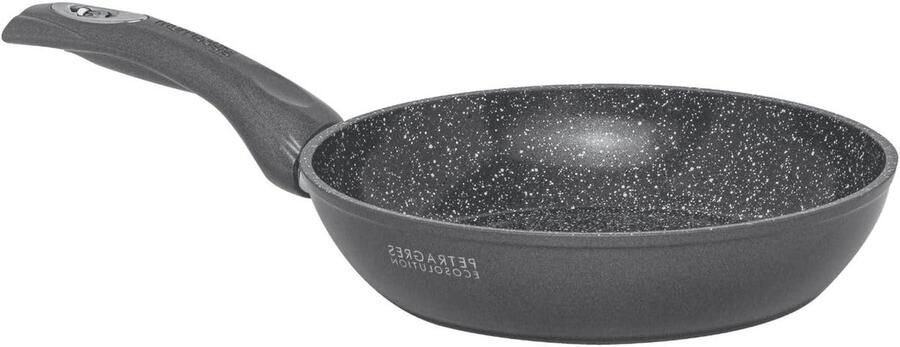 Koekenpan Wokpan Pan Snel Koken PFAS Vrije Anti-aanbaklaag 32 cm Zwart