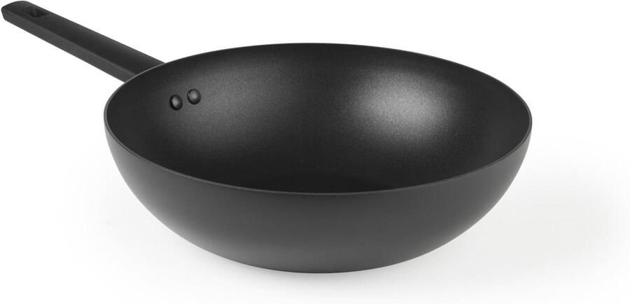 Roerbakpan Non-Stick Wokpan Koekenpan Gezond Koken 10x Sterkere Coating 28 cm Zwart