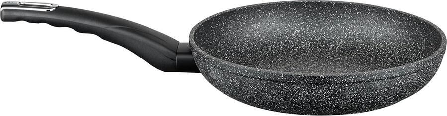 Roerbakpan Wokpan Koekenpan Vetarm Braden Micro-honingraatstructuur 24 cm Zwart