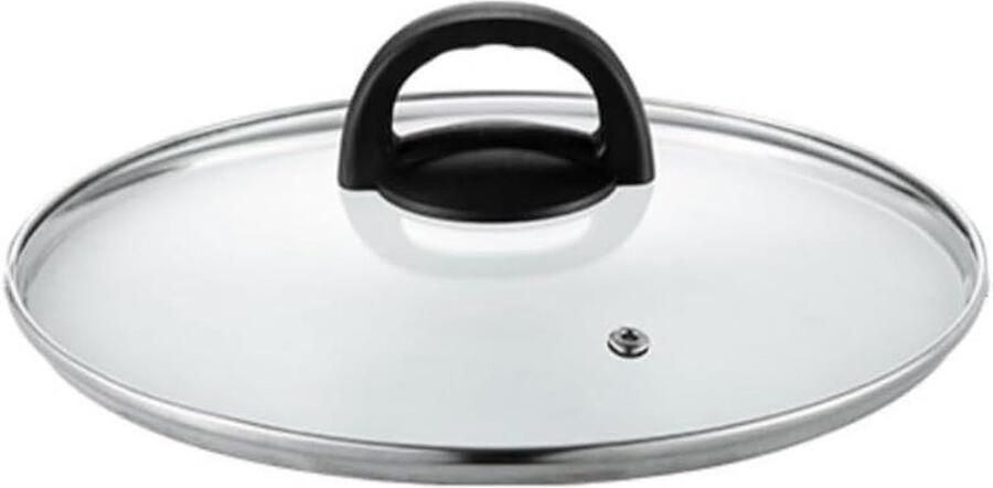 Koekenpan Deksel Glazen Pandeksel Koken en Bakken Met Stoomopening 16-40 cm Transparant