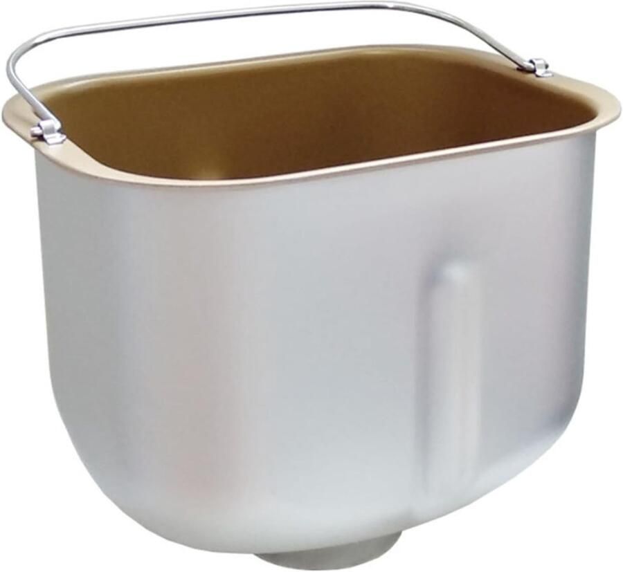 Roercontainer Broodbakmachine Mengbak Deeg Brood Bakken Anti-aanbak Binnenpot 24 x 20 x 20 cm Goud Zwart
