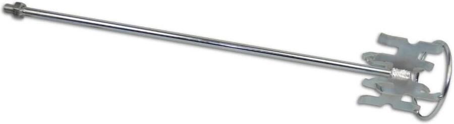 Roeropzetstuk Mixer peddel Mortel mengen Luchtvrij mengen Ø120x600mm Zilver