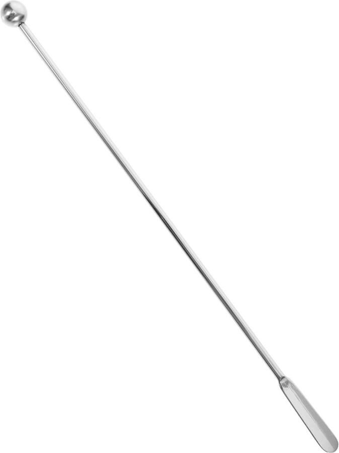 Roerstaaf Sap mengstaafjes Cocktails mixen Roestvrij staal 19.2 cm Zilver