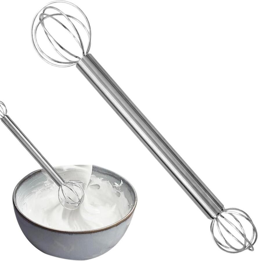 Roerstaaf Keuken Cocktail roerder Sausmixer Sauzen Mengen Dubbelzijdig Ontwerp 20 cm Zilver
