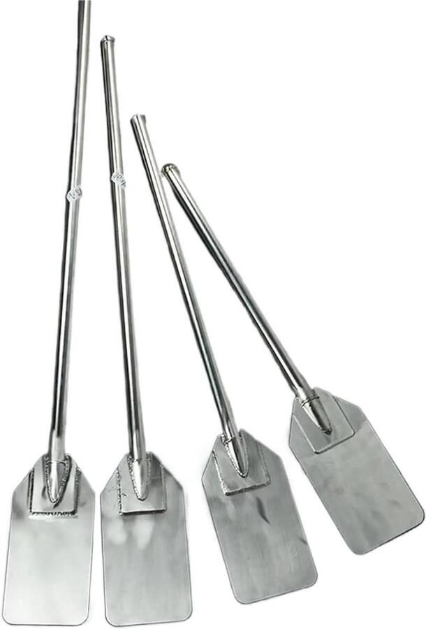 Roerstaafjes Dranken Mengpeddel Keuken Koken en Brouwen Roestvrijstaal Lange Steel 30 Inch Lengte Zilverkleurig