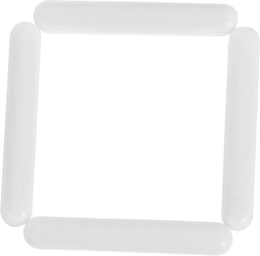Roerstaafjes Set Magnetische Mixers Vloeistoffen Mengen PTFE Gecoat Hittebestendig 4 Stuks 5 cm Wit