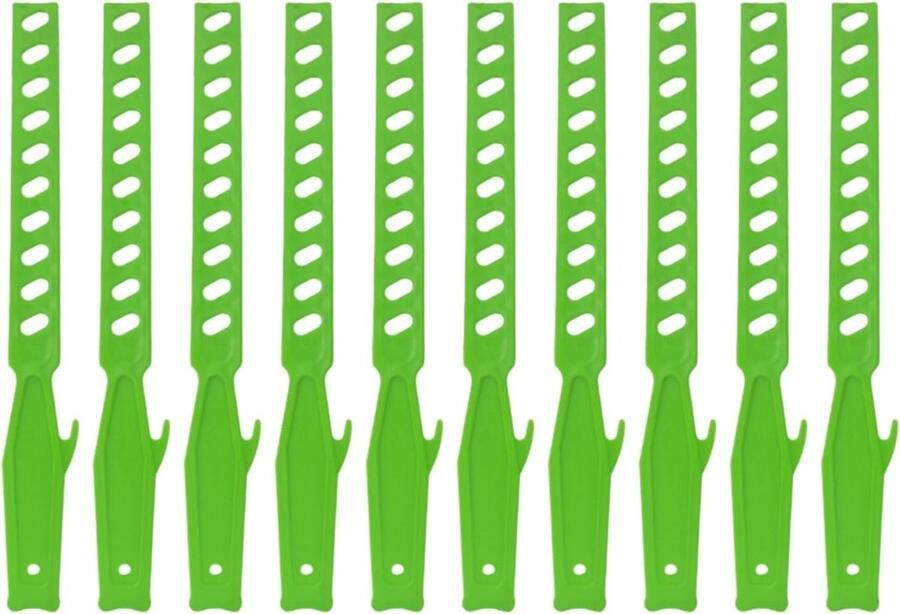 Roerstaafjes Set Mengstokken Herbruikbaar Knutselen Houtbewerking Ergonomisch Ontwerp 10 Gaten 34.5cm Groen