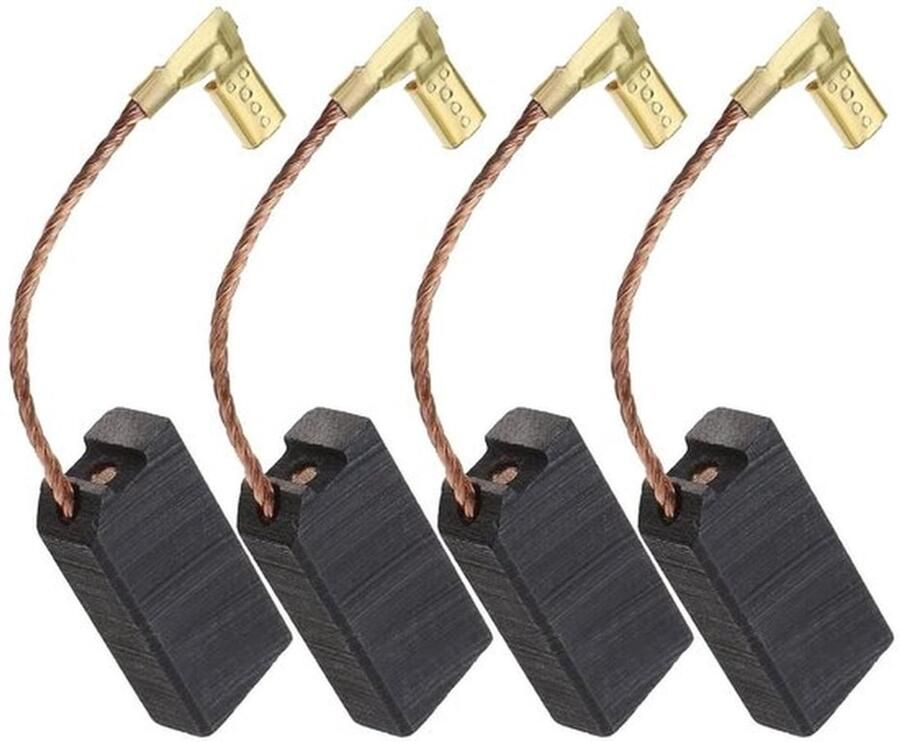 Roerwerk koolborstels Uitschakelautomatiek 6x10x20mm Compatibel met COLLOMIX COLLOMATIC RGE 110 120 125 130 140 Geschikt voor Mixers Zwarte set van 2