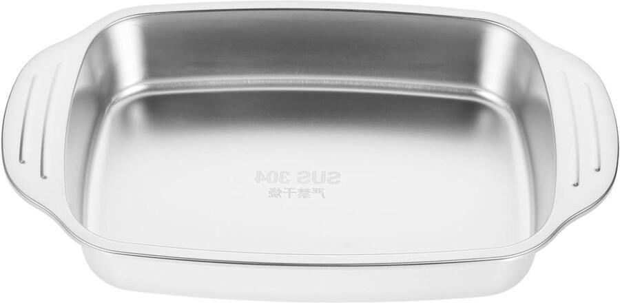 Roestbakplaat Roestvrij Staal Bakplaat Oven Gebruik Speciaal voor Vis 33 x 19 cm Zilver