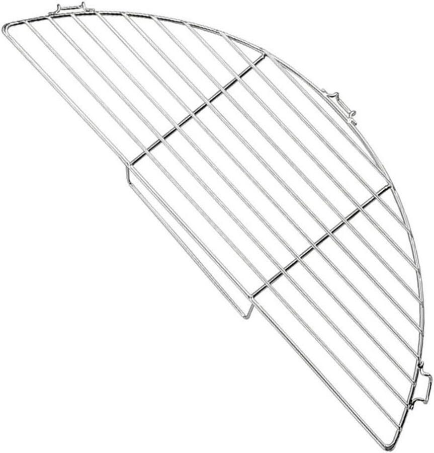 Roestvrij Kookrek Grill Rooster Buiten Koken Gelijkmatige Warmte 418 x 16 cm Zilver