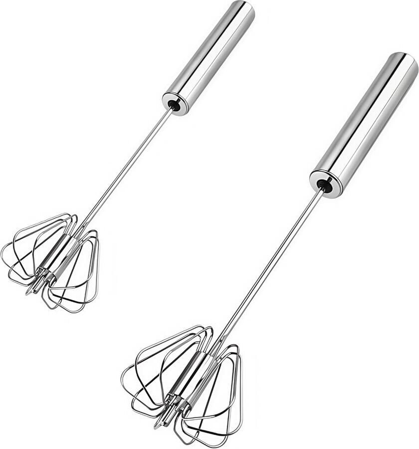 Roestvrij staal ei Blender Hand Push Rotary Blender Gebruikt voor het mengen roeren kloppen en roeren -10 + 12 inch