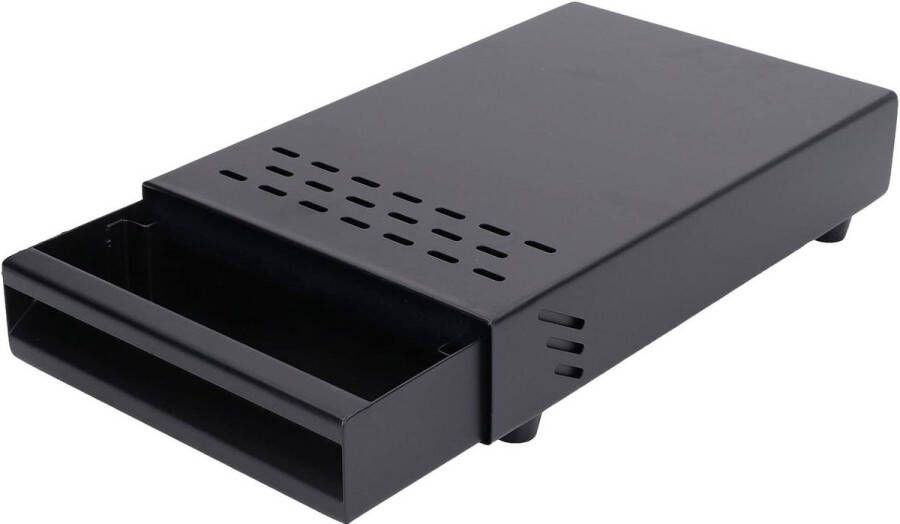 Roestvrij staal Espresso Knock Box lade met afneembare klopstang voor thuis coffeeshop bar zwart Knock Box