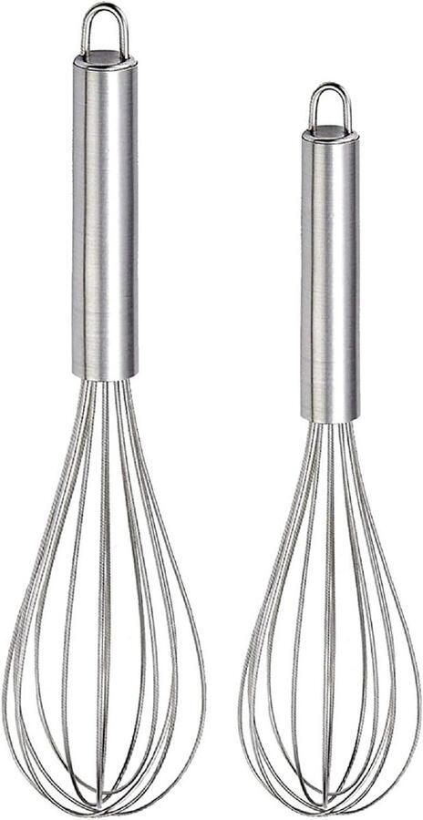 Roestvrij Staal Garde Melkopschuimer Mixer Koffie Maken Geen Elektriciteit Nodig 20 cm 25 cm Zilver