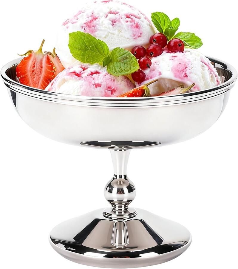 Roestvrij staal serveerschalen dessertkommen sauskommen yoghurt snack snoepbekers voor salade fruitpudding feest (#1)