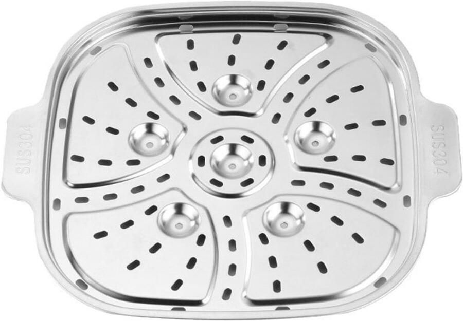 Roestvrij Staal Stoommand Vierkant Stoominzet Gezond Koken Voedselkwaliteit Materiaal 30cm Diameter