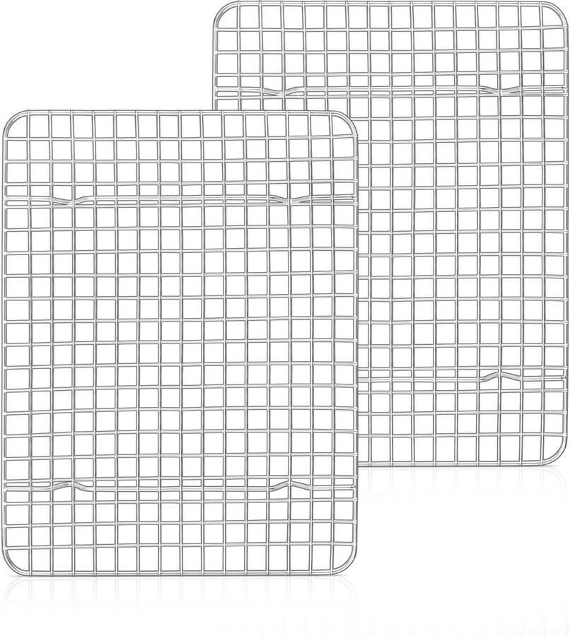 Roestvrij Stalen Afkoelroosterset Duurzaam Taartrooster voor Bakplaten 30x23cm