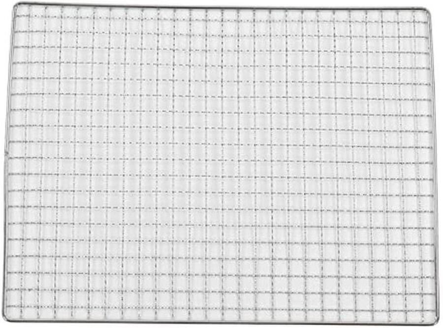 Roestvrij Stalen Grillrooster 35 x 26 7 cm Antiaanbaklaag voor BBQ en Grillen van Vlees Groenten en Vis