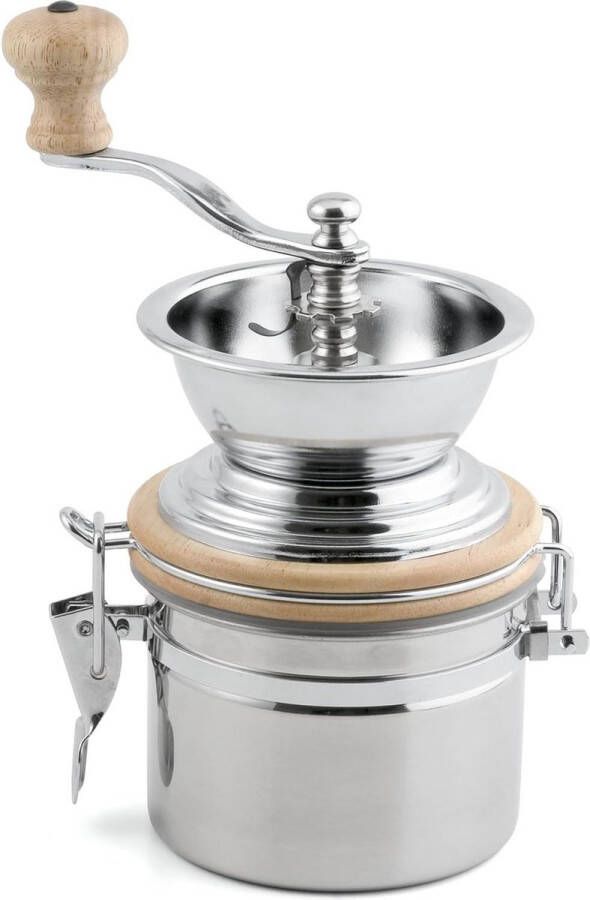 Roestvrij Stalen Koffiemolen Handmatig Maalwerk 9 x 9 x 17 cm