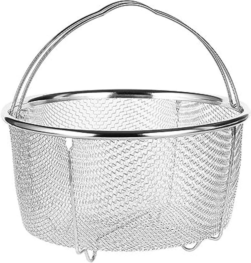 Roestvrij Stalen Stoommand Met Hittebestendige Handgrepen Voor Koken Frituren en Stomen