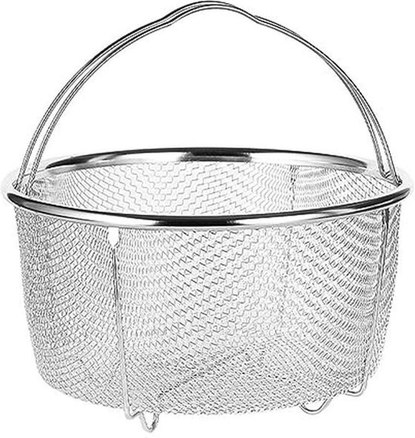 Roestvrij Stalen Stoommand Met Hittebestendige Handgrepen Voor Koken Frituren en Stomen