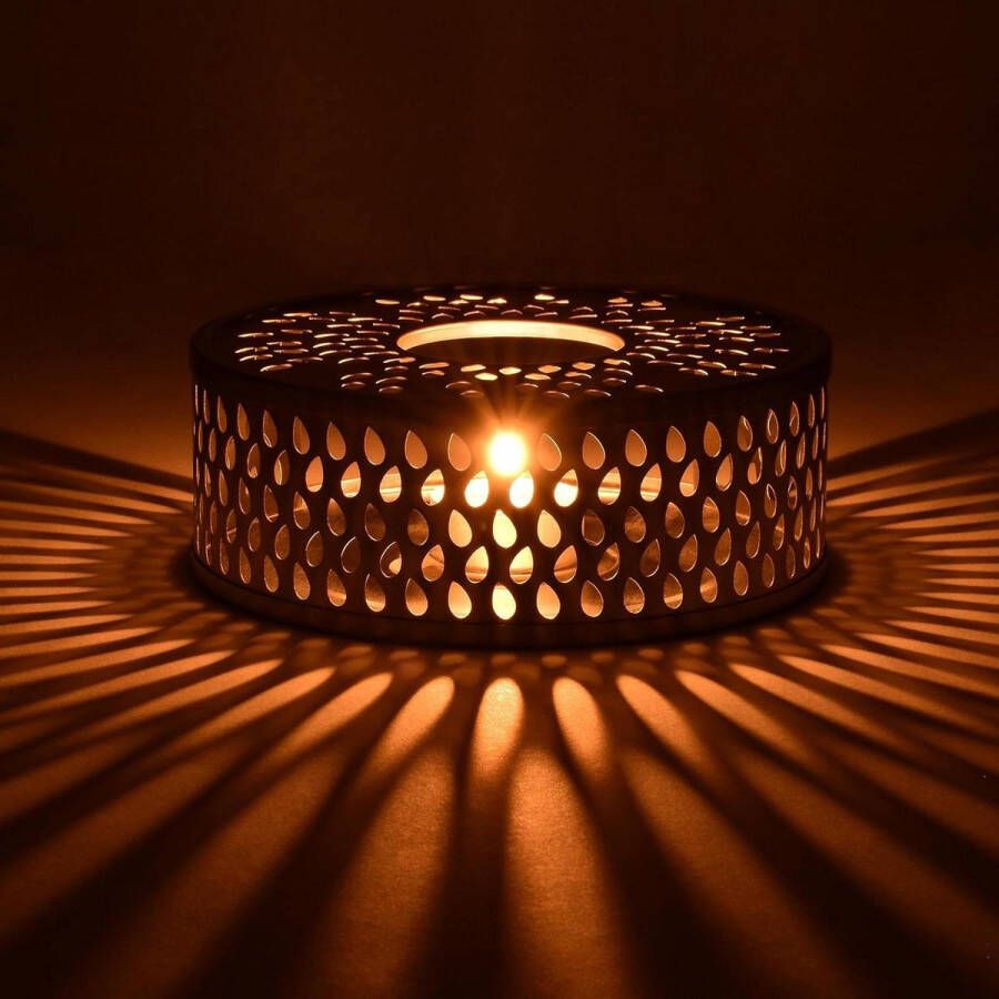 Roestvrij stalen warmhouder met waxinelichthouder theewarmer koffiewarmer geschikt voor alle theepotten