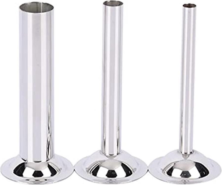 Roestvrij Stalen Worstvulbuizen set van 3 voor Vleesmolen