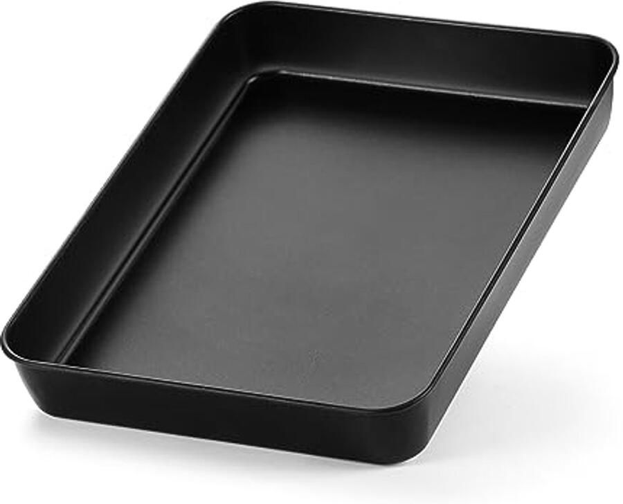 Roestvrije bakplaat met antiaanbaklaag Ideaal voor taarten lasagne en brownies Diepe ovenplaat 23 8 x 18 x 5 cm