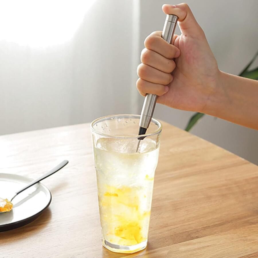 Roestvrijstaal Garde Melkopschuimer Mixer Dranken Bereiden Eenvoudige Reiniging 100 Gram Wit