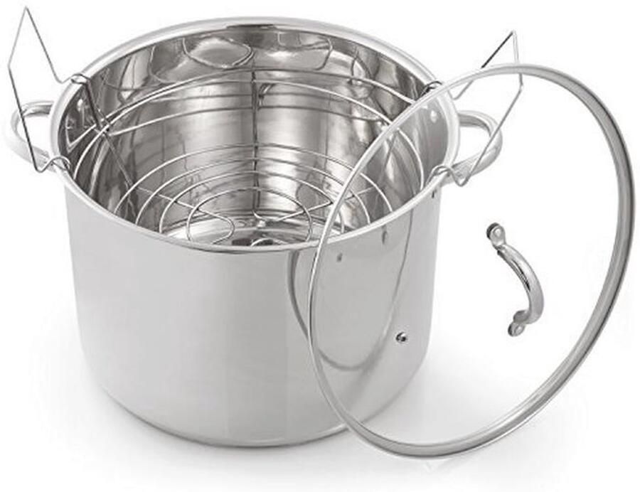Roestvrijstalen 21 5 QT Water Bath Canner voor Inblikken Veilig en Duurzaam