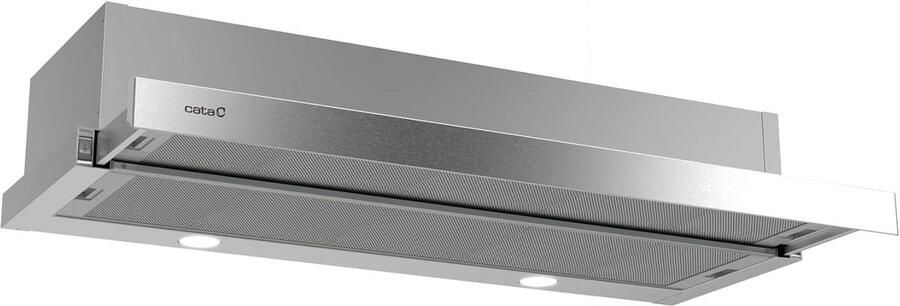 Roestvrijstalen Afzuigkap 90 cm Krachtige Afzuiging met LED Verlichting Energieklasse C