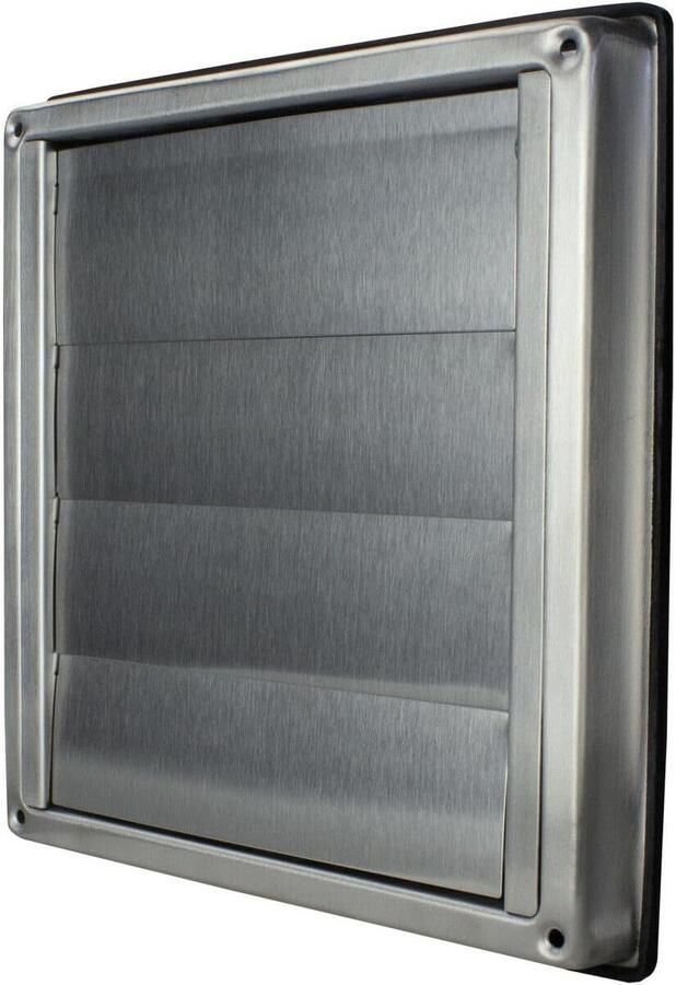 Afzuigkap Rooster Ventilatie Roostertje Lucht Afvoeren Zuurbestendig Roestvrij Staal Ø 125 mm Zilverkleurig