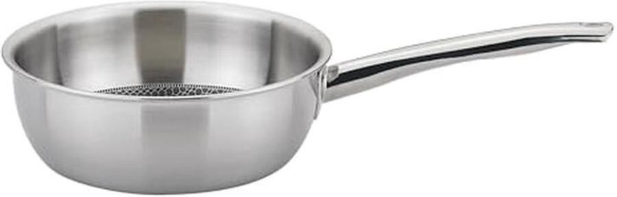 Roestvrijstalen Anti-aanbak Sauteerpan 20 cm Krasbestendig en Geschikt voor Inductie