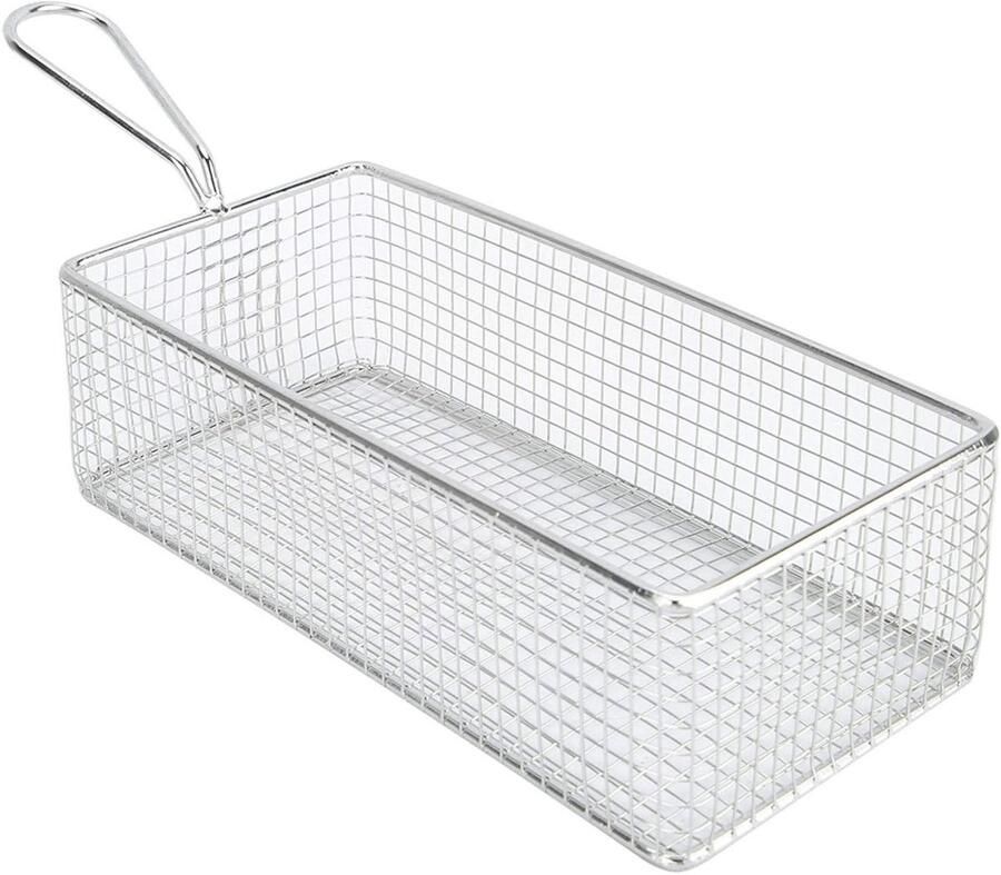 Roestvrijstalen bakmand voor de oven mini frituurmand voor knapperige frietjes en snacks