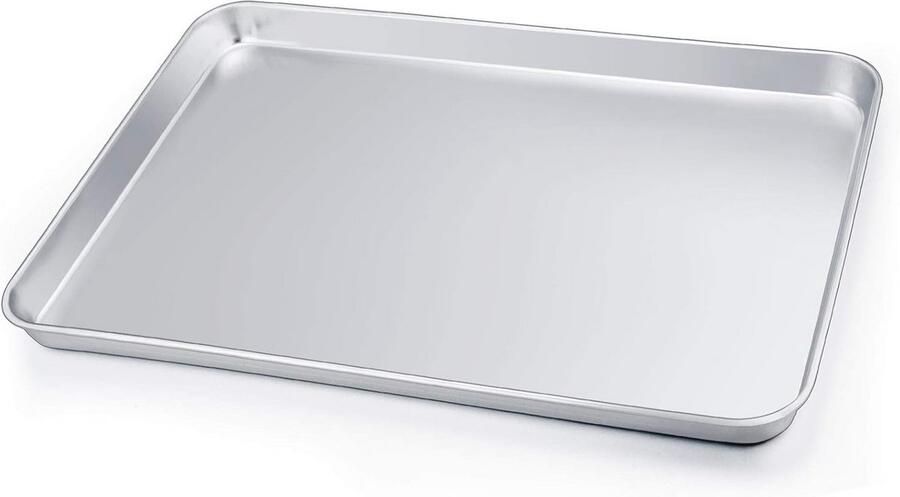 Roestvrijstalen Bakplaat 40 x 30 cm Gezonde Ovenschaal voor Koken en Serveren