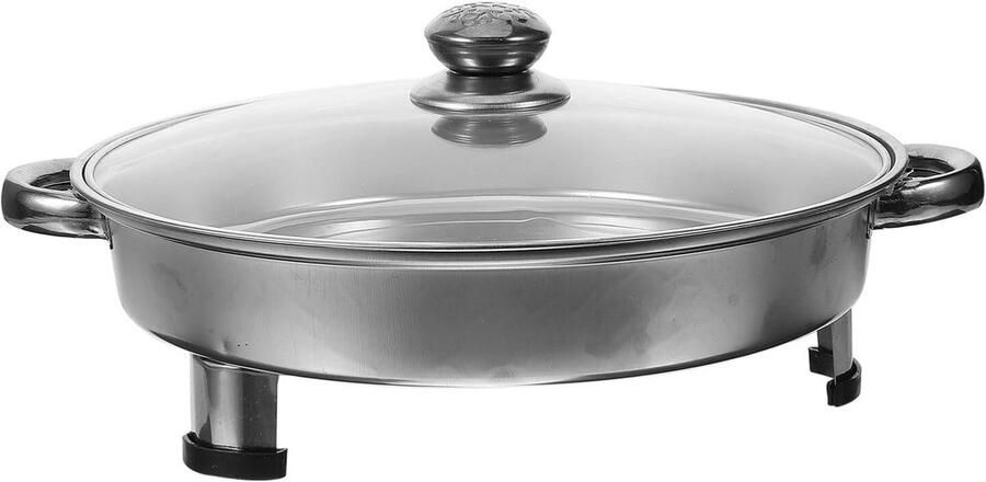 Roestvrijstalen Bakplaat Grillpan Buffet Vis Bereiden Duurzaam Ontwerp 35x29x14 cm Zilver