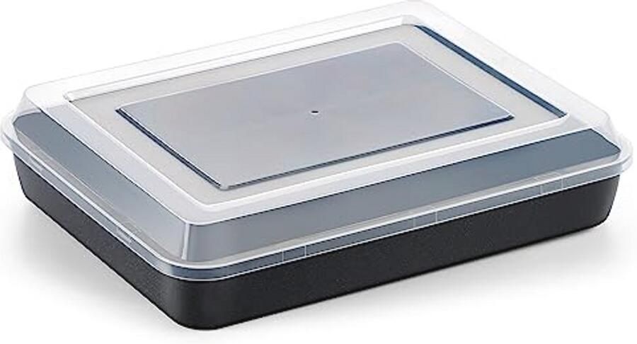 Roestvrijstalen Bakplaat met Deksel Anti-aanbak Rechthoekige Ovenplaat voor Cake en Lasagne