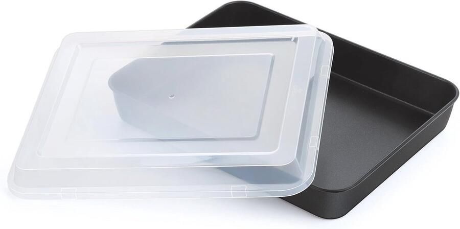 Roestvrijstalen Bakplaat met Deksel Antiaanbak Ovenplaat voor Cake Lasagne en Brownies 26 5 x 20 5 cm