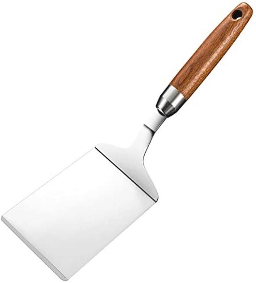 Roestvrijstalen bakplaat spatel pannenkoek flipper voor BBQ en flat top grill commerciële kwaliteit