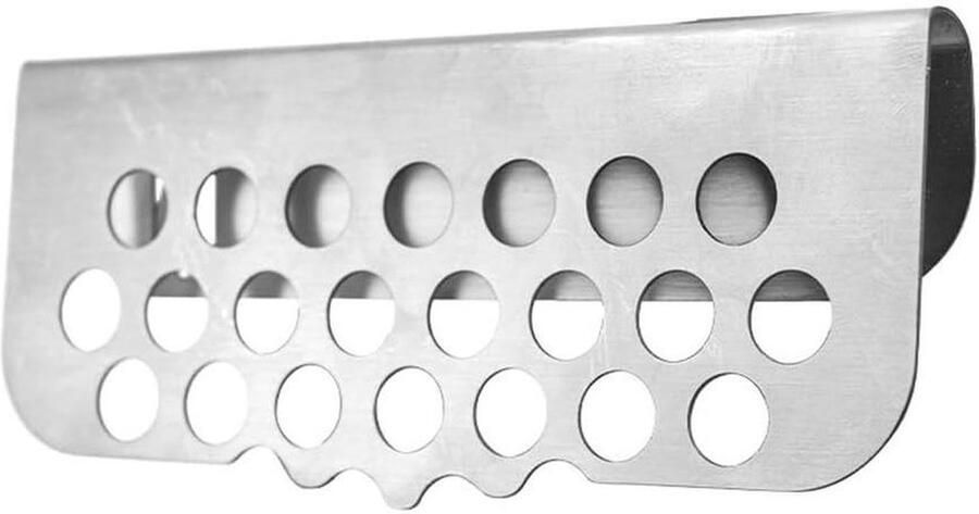 Roestvrijstalen bakplaat Vetpoort grill Outdoor BBQ Verstelbare gesp 28-36 inch Zilver