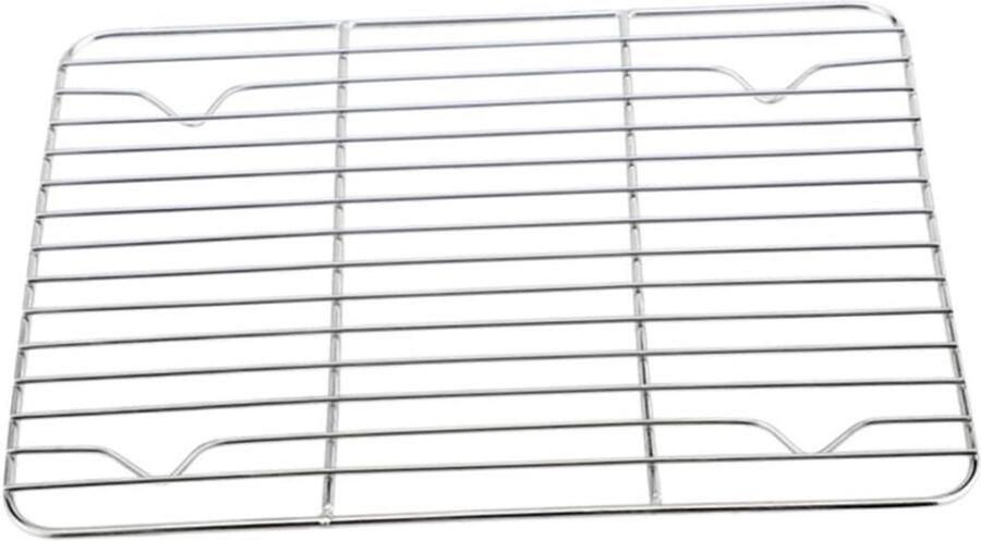 Roestvrijstalen Bakrek Koelrek Oven Bakken en Koelen Dikke Draden Structuur 23 x 17 x 2 cm